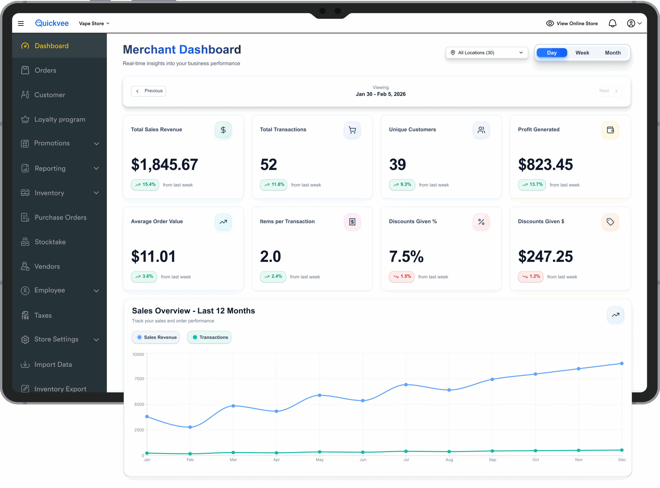 Merchant Dashboard